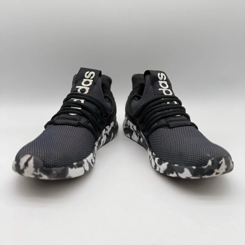 Adidas Mens 10 Lite Racer Adapt 3.0 Black Camo Slip On Running Shoes HWI 28Y001